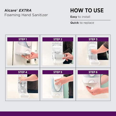 SC Johnson Professional® Alcare Extra Foaming Hand Sanitizer Starter Pack (1 cartridge + 1 dispenser), 1 L, 1/CS in Saudi Arabia