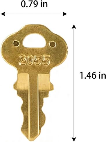 8PCS 2055 Dispenser Keys – Compatible with Bradley Paper Towel, Toilet Tissue, Seat Cover, Waste Receptacle & Soap Dispensers in Kuwait