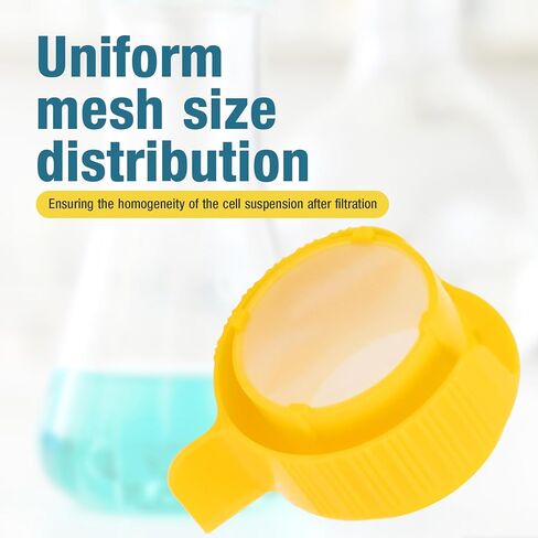 PEKYBIO 40um 70um 100um Cell Strainer Set, Stackable Handle Filter Screen with Nylon Screen Mesh and Polypropylene Frame, Sterile Cell Filter in Individual Blister Packaging, 3 Pcs in Kuwait