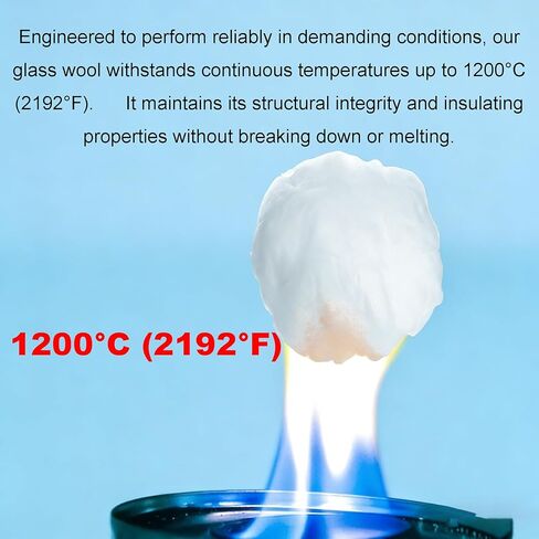 Alkali-Free Glass Wool Filter for Laboratory Use 100g–Fiberglass – High-Quality Insulation Material for Experimental Applications, Heat Resistant in Kuwait