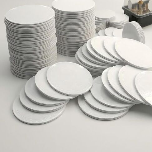 72 Pack Monotub Adhesive Filter Disks – 2.9" Synthetic Filter Patches, 2mm Thick Peel & Stick Air Filter Pads for Mushroom Growing Supplies, Fits DIY & Standard Monotubs (Up to 2.5" Holes) in Kuwait