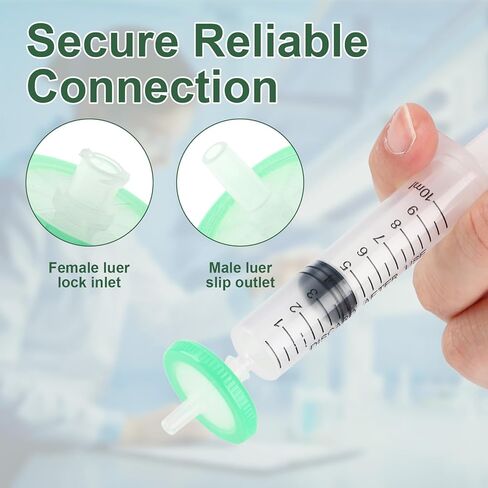 Nylon Syringe Filter 13mm 022um Hydrophilic Membrane, Syringe Lab Filters, Non-Sterile Laboratory Filters, 100 Count in Saudi Arabia
