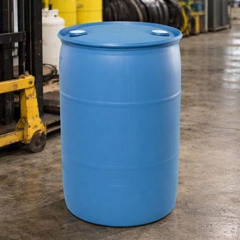 Bushman 55 Gallon Stackable Tight Head Drum - Closed Lid Blue in Kuwait