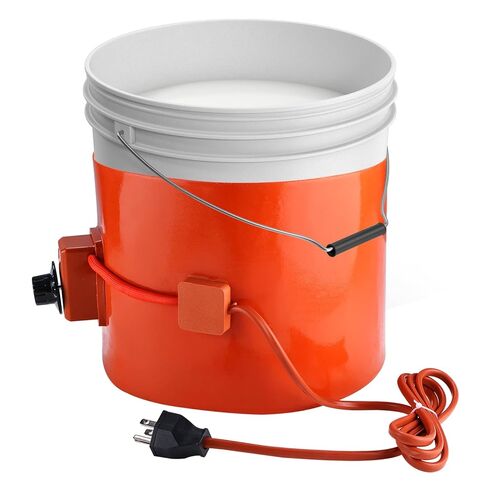 NORJIN Metal Drum Heater, Bucket Heater 5 Gallon, 120V 800 Watt Insulated Band Heater for 5 Gal Barrel, 7.8 * 33.8 inch Silicone Rubber Heating Band with Temperature Controller in Kuwait