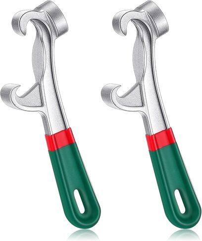WILLBOND 2 Pcs Bucket Opener Tools 5 Gallon, 8.27 Inch Aluminum Pail Opener Wrench, Bucket Lid Openers Tool with Non Slip Rubber Handle Grip, Metal Can Lid Remover Buckets Tool for Home Industrial in Saudi Arabia