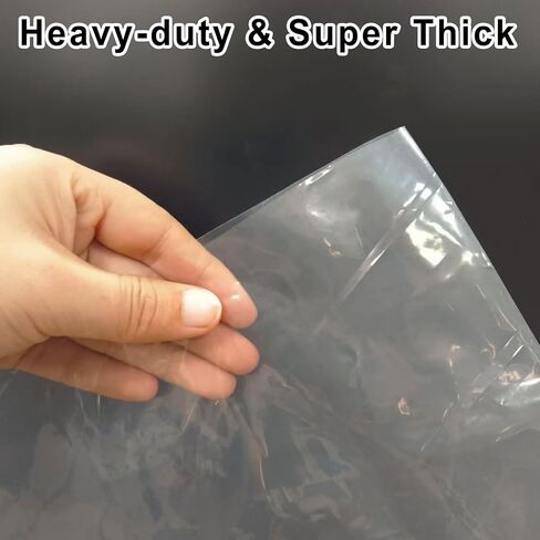 6Pack 55 Gallon Drum Liners, Large Clear Plastic Drum Liner Storage for Food Vegetable - Heavy Duty Double Layer Thickness 5.5Mil in Kuwait