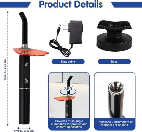 Rechargeable Design, 360° Rotatable Lamp Head, 18 Adjustable Levels, Real-Time Display in Saudi Arabia