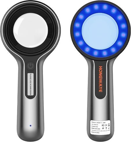 Woods Lamp Skin Analyzer, Easy to Hold and Carry Around, Woods Lamp Cat Ringworm, Detect All Kinds of Skin Conditions, No Special Training Required (2000 mAh Rechargeable Battery) in Kuwait