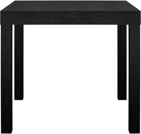End Table, Black Oak Woodgrain Finish, PVC Laminated Hollow Core, 17.5" H x 20" W x 20" D, Water Resistant, Minimalistic Traditional Style in Saudi Arabia