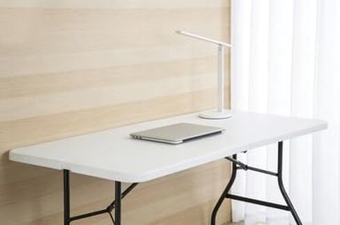 Deluxe 6-Foot Fold-in-Half Blow Molded Folding Table, HDPE, Indoor and Outdoor Use, Seats 6 in Saudi Arabia