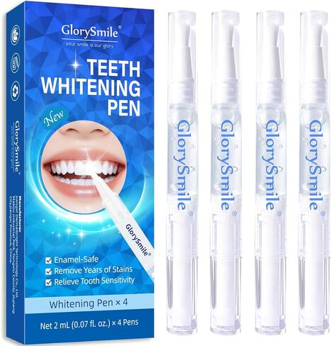 Teeth Whitening Pen 4-Pack, 35% Carbamide Peroxide Whitening Gel Pens for Sensitive Teeth, Instant Whitening Essence for Stained Teeth, Removes Coffee, Wine & Smoking Stains in Kuwait