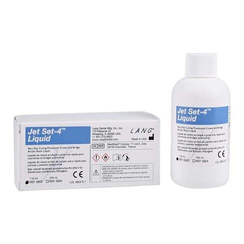 Lang Dental 3803 Jet Set-4 مادة مؤقتة من راتنج الأكريليك 4oz سائل in Kuwait