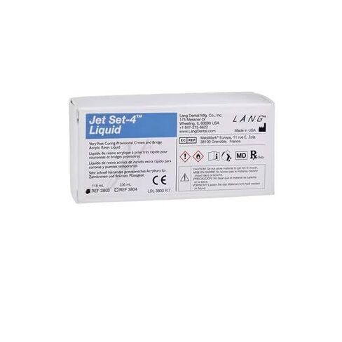 Lang Dental 3803 Jet Set-4 مادة مؤقتة من راتنج الأكريليك 4oz سائل in Kuwait