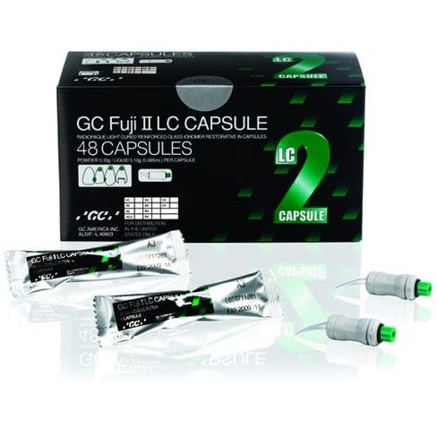 GC 000141 Fuji II Light Cure Glass Ionomer Restorative Capsules A3.5 50/Pk in Saudi Arabia