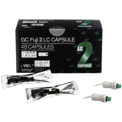 GC 000141 Fuji II Light Cure Glass Ionomer Restorative Capsules A3.5 50/Pk in Saudi Arabia