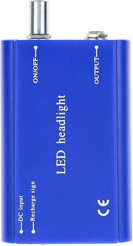 Rechargeable Battery 1800Mah with Belt Clip For Dental LED Head Light Blue in Kuwait