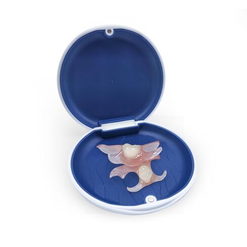 أطقم الأسنان الجزئية المخصصة – طقم أسنان مخصص قابل للإزالة للأسنان المفقودة | استبدال الأسنان من 1 إلى 6 مع حقيبة تخزين | مظهر طبيعي وملاءمة مريحة (4 أسنان) in Kuwait