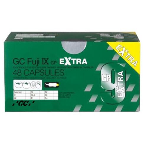 GC 003280 Fuji IX GP Extra Glass Ionomer Capsules A1 48/Bx 425041 in Kuwait