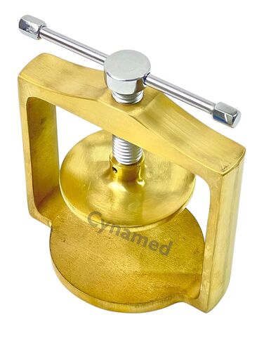 Dental Laboratory Single Brass Flask Press Compress for Denture Partial Work (Cynamed) in Saudi Arabia
