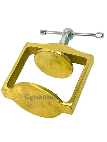 Dental Laboratory Single Brass Flask Press Compress for Denture Partial Work (Cynamed) in Saudi Arabia