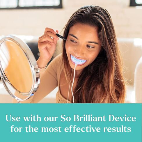 GLO Science Teeth Whitening Gel Pods – Safe, Effective Whitener with Silicon Brush, 6% Hydrogen Peroxide – Fastest Way to Whiter Teeth, Sensitivity Free – Mint Flavor (Pack of 5) in Kuwait