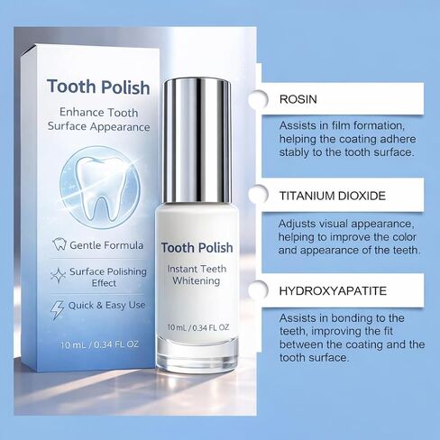 SmileFitPro Tooth Polish, Tooth Whitening Paint - Instant White Teeth, Gentle & Safe Formula, Simple & Portable White Paint for Teeth - Regain Confident Smile (1) in Kuwait