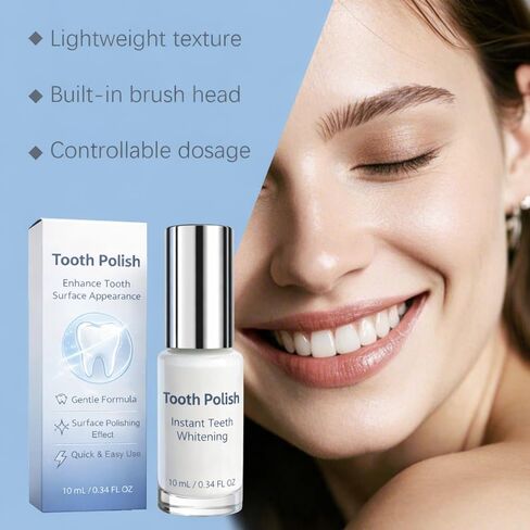 SmileFitPro Tooth Polish, Tooth Whitening Paint - Instant White Teeth, Gentle & Safe Formula, Simple & Portable White Paint for Teeth - Regain Confident Smile (1) in Kuwait