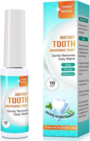 Tooth Whitening Paint - Instant White Teeth, Gentle & Safe Formula, Easy to Use & Portable, Long-Lasting Results for a Confident Smile in Kuwait