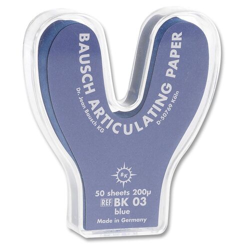 BK03 Articulating Paper Horseshoe StripsBlue 50/pk in Saudi Arabia