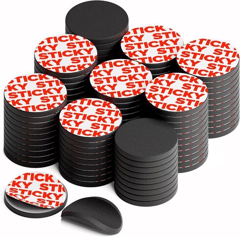 مغناطيس لاصق مرن قابل للتقشير والعصا - 45 نقطة مغناطيسية (0.8 بوصة × 0.08 بوصة) للوازم المكتبية والسبورة البيضاء والحرف اليدوية والثلاجة والمشروعات المدرسية in Kuwait