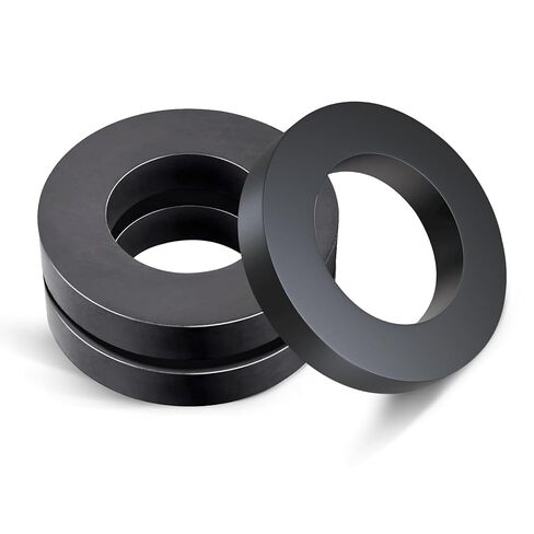 مغناطيس حلقة الفريت من Thaibear، 6 قطع OD2.35 x ID1.25 x 10 مم، مغناطيس دائري كبير مع فتحة، مغناطيس دائري كبير من السيراميك من الدرجة 10 قوي للاستخدام في المنزل والمشروعات العلمية والمطبخ in Kuwait