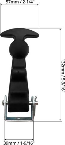 QWORK 4 Packs Rubber Hood Catch Flexible T-Handle Hasp Rubber Flexible Draw Latches for Tool Box, Hood, Vehicle Engine in Kuwait