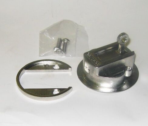 Southco M1-63-8 Push-to-Close Latch, Medium Size, No Restriction, 12-17mm (.475 - .675 in) Door Thickness, 25.5mm (1.00 in) Grip, 316 Stainless Steel, Electropolished in Saudi Arabia