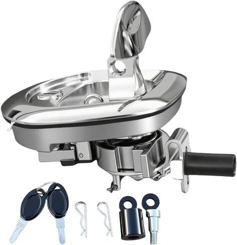 WJSKDQ Underbody Truck Tool Box Latch Replacement w/Keys - Compression Latch for Tool Box Lock Replacement for Trucks, RV,Trailer,L8816 and L3890RLS Toolboxes Paddle Lock (Black) in Kuwait