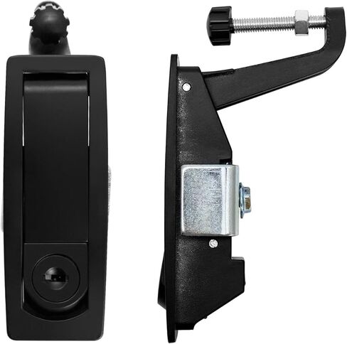QWORK Large Hand Operated Compression Latch, 4 Pack Latches, Push Button Actuation, Flush Lever Marine in Saudi Arabia