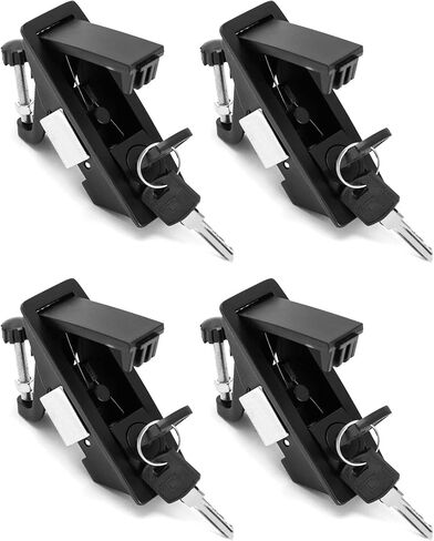 QWORK Large Hand Operated Compression Latch, 4 Pack Latches, Push Button Actuation, Flush Lever Marine in Saudi Arabia