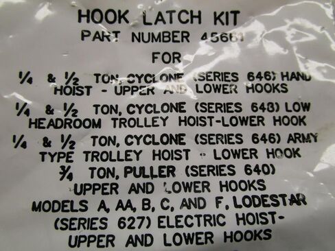 Hook Safety Latch Kit, for #4CM Hooks in Kuwait