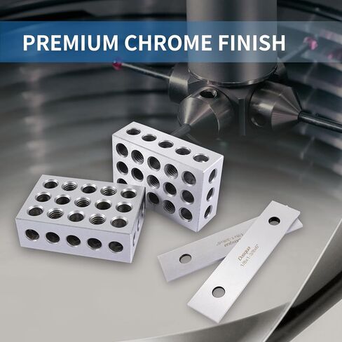 Dasqua 1-2-3 Blocks & Thin Parallel Set - 10PC Hardened Alloy Steel, Precision Ground to 0.0002" Tolerance for Machinist Layout in Saudi Arabia