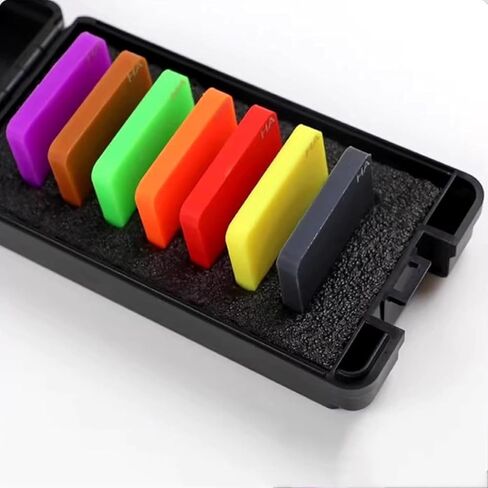 COYEUX Shore Hardness Test Block Type A, 7 Block Rubber Hardness Tester, Range is 30HSA -90HSA, for Elastomer, Soft Rubber in Kuwait