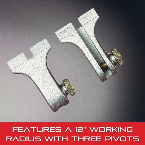 Starrett Stair Gage - Nickel Plated Cast Iron, Precision-Machined Ends for Accurate Cuts - For Framing, Rafter Square & Stair Layout - 1-7/8" Length - 111 in Saudi Arabia
