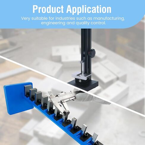 Precision 81-Piece Steel Gauge Block Set, Grade B Accuracy for Precision Calibration, Corrosion-Resistant in Kuwait