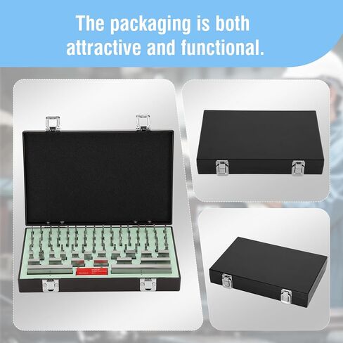 Precision 81-Piece Steel Gauge Block Set, Grade B Accuracy for Precision Calibration, Corrosion-Resistant in Kuwait
