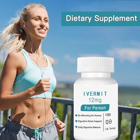 𝐈𝐕𝐄𝐑𝐌𝐀𝐙𝐄 𝟭𝟮 𝐦𝐠 |||| 100Tablets || 99% Lab in Kuwait