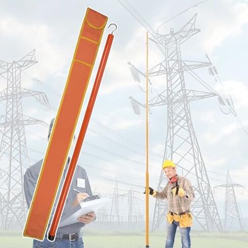 Insulated Measuring Stick 19.7-59.1 Ft, Multi-Section Measuring Rod for Electrical Work, 5-13 Sections (600cm/19.7ft), Durable, Accurate, Ideal for Professionals,Orange,1800cm/59.1ft in Saudi Arabia