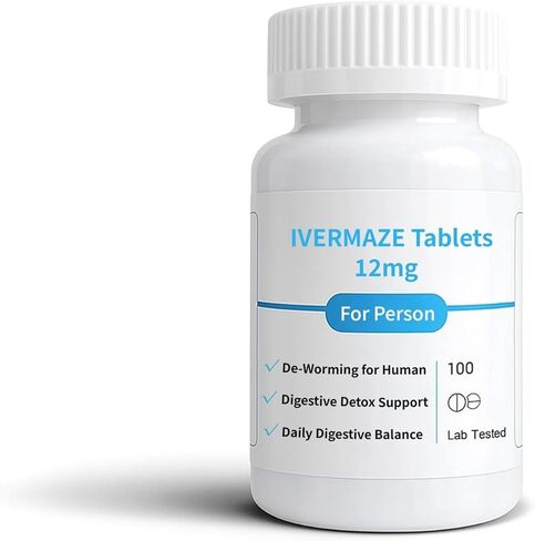 𝐈𝐕𝐄𝐑𝐌𝐀𝐙𝐄 𝟭𝟮 𝐦𝐠 ||100 Count || Lab 3rd Party Tested in Kuwait