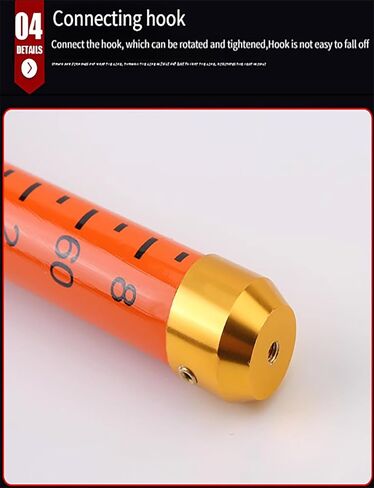 Telescopic High-Voltage Measuring Rods for Linemen - Non-Conductive Adjustable Height Measuring Stick for Live Power Lines, Epoxy Resin, 1200cm/39.4ft,1200cm/39.4ft in Kuwait