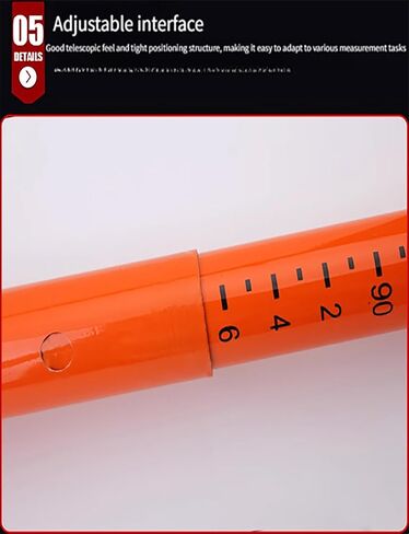 Telescopic High-Voltage Measuring Rods for Linemen - Non-Conductive Adjustable Height Measuring Stick for Live Power Lines, Epoxy Resin, 1200cm/39.4ft,1200cm/39.4ft in Kuwait