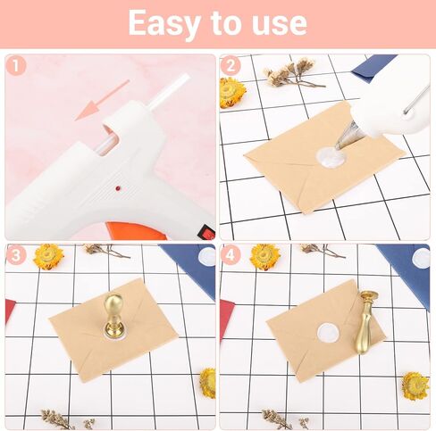 أعواد شمع الختم السوداء من Gartful - 0.43 × 3.9 بوصة، أعواد غراء تذوب بالحرارة بالحجم الكامل لختم الختم، دعوات الزفاف، بطاقة الحفلة، البريد، رسائل الحلزون، مشروع الحرف اليدوية، تغليف الهدايا، المغلفات، حزمة من 60 قطعة in Kuwait