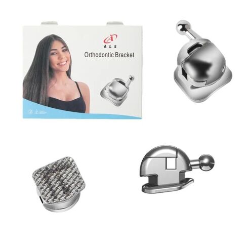 Teeth Metal Spherical Passive Self Ligating Bracket Monoblock/Moloblock Roth/MBT 022 Slot 3 4 5With Hook (Moloblock MBT 022 with 3 4 5 Hook) in Saudi Arabia