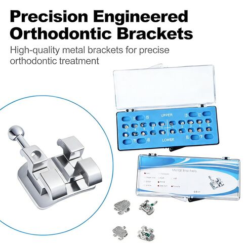 Dental Brackets Orthodontic Brace 20 Pcs Metal Bondanable Mini 022 018 345 Hook for Teeth Dental Treatment Materials (mini MBT 022) in Saudi Arabia